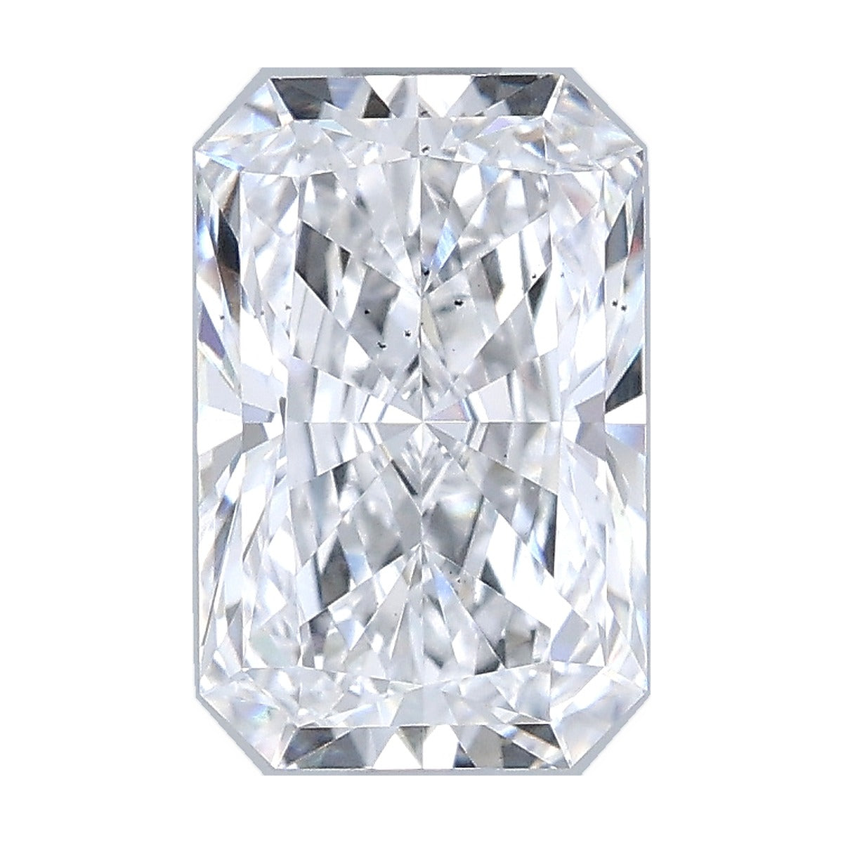 2.04 ct radiant lab-grown diamond, D color, VS2 clarity, IGI certified, still from its 360° video