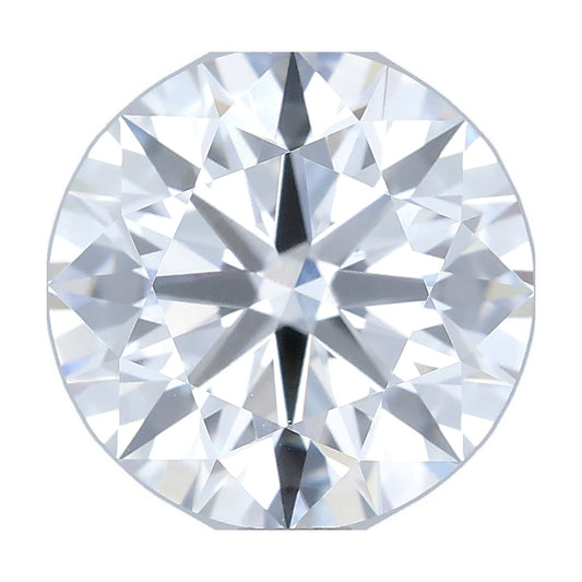 2.04 ct round lab-grown diamond, D color, VVS2 clarity, IGI certified, still from its 360° video