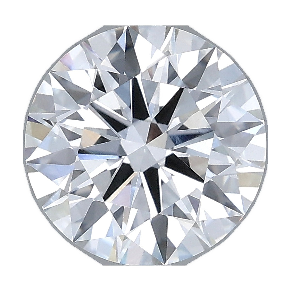 2.04 ct round lab-grown diamond, D color, VVS2 clarity, IGI certified, still from its 360° video
