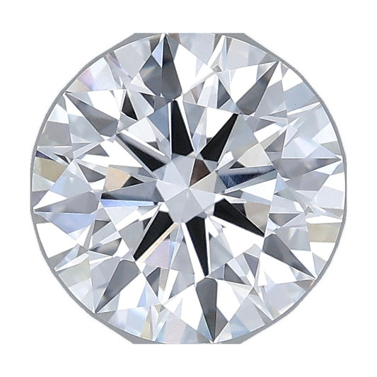 2.04 ct round lab-grown diamond, D color, VVS2 clarity, IGI certified, still from its 360° video