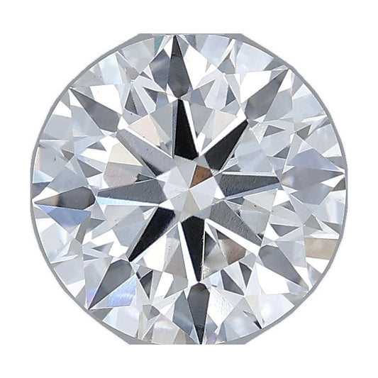 2.04 ct round lab-grown diamond, E color, VS1 clarity, IGI certified, still from its 360° video