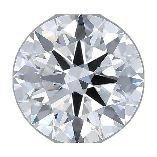 2.04 ct round lab-grown diamond, E color, VS1 clarity, IGI certified, still from its 360° video