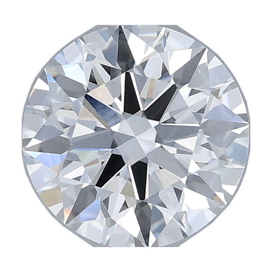2.04 ct round lab-grown diamond, E color, VS2 clarity, IGI certified, still from its 360° video