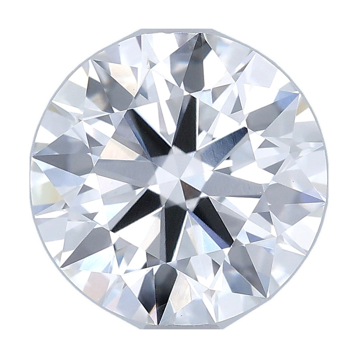 2.04 ct round lab-grown diamond, F color, VS1 clarity, GIA certified, still from its 360° video