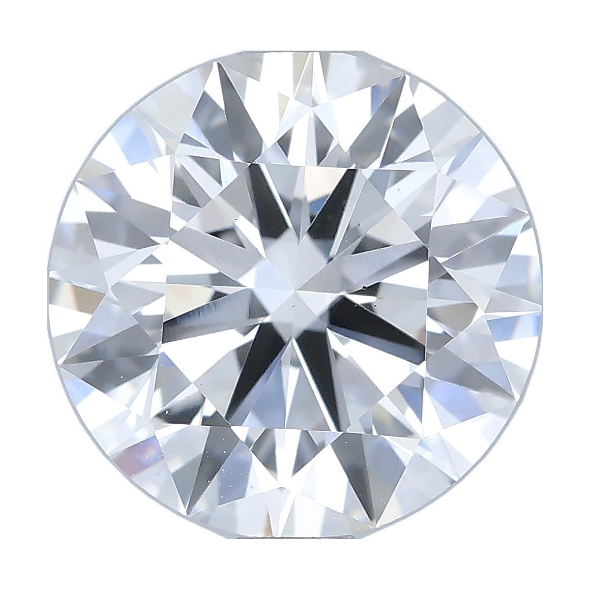 2.04 ct round lab-grown diamond, F color, VS1 clarity, IGI certified, still from its 360° video