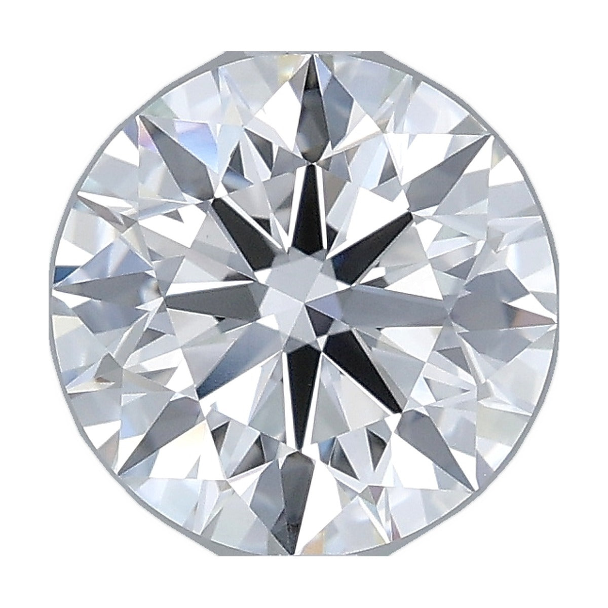 2.04 ct round lab-grown diamond, F color, VS1 clarity, IGI certified, still from its 360° video