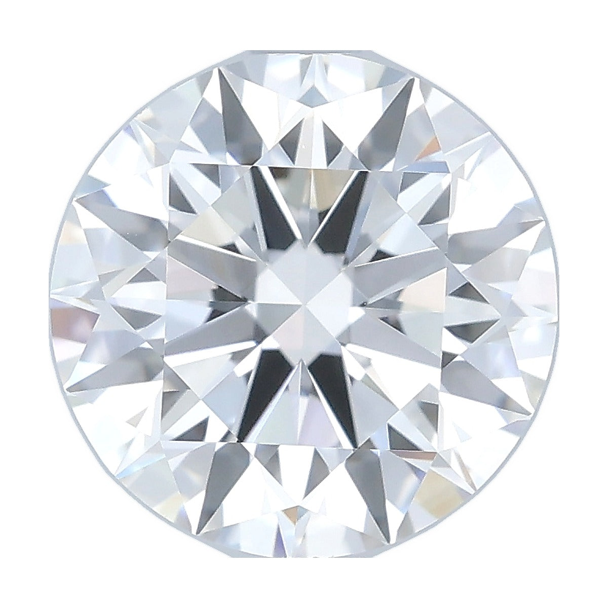 2.04 ct round lab-grown diamond, F color, VVS1 clarity, IGI certified, still from its 360° video