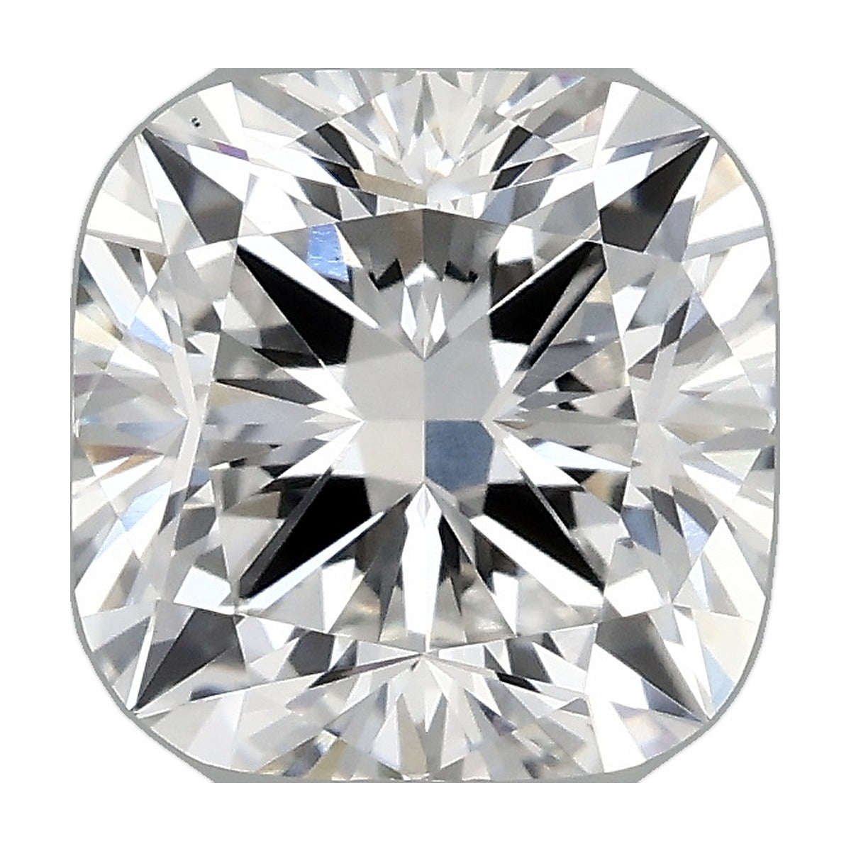 2.05 ct cushion lab-grown diamond, E color, VS1 clarity, IGI certified, still from its 360° video