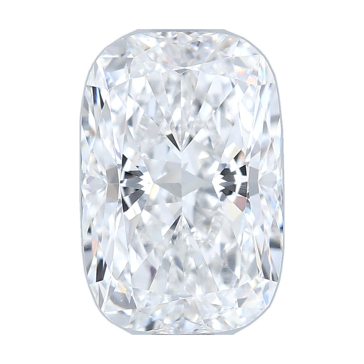 2.05 ct elongated cushion lab-grown diamond, D color, VS1 clarity, IGI certified, still from its 360° video