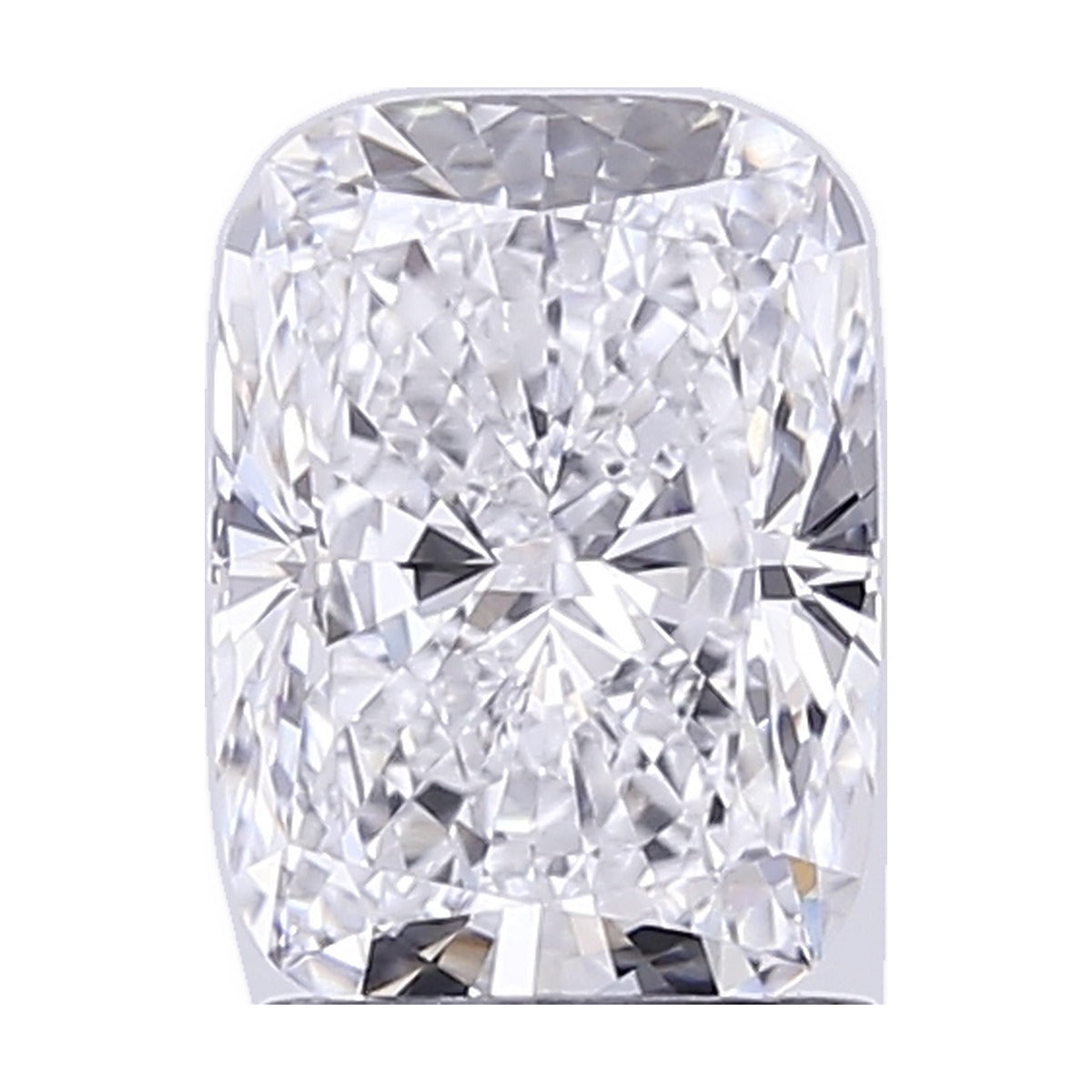 2.05 ct elongated cushion lab-grown diamond, D color, VVS1 clarity, IGI certified, still from its 360° video