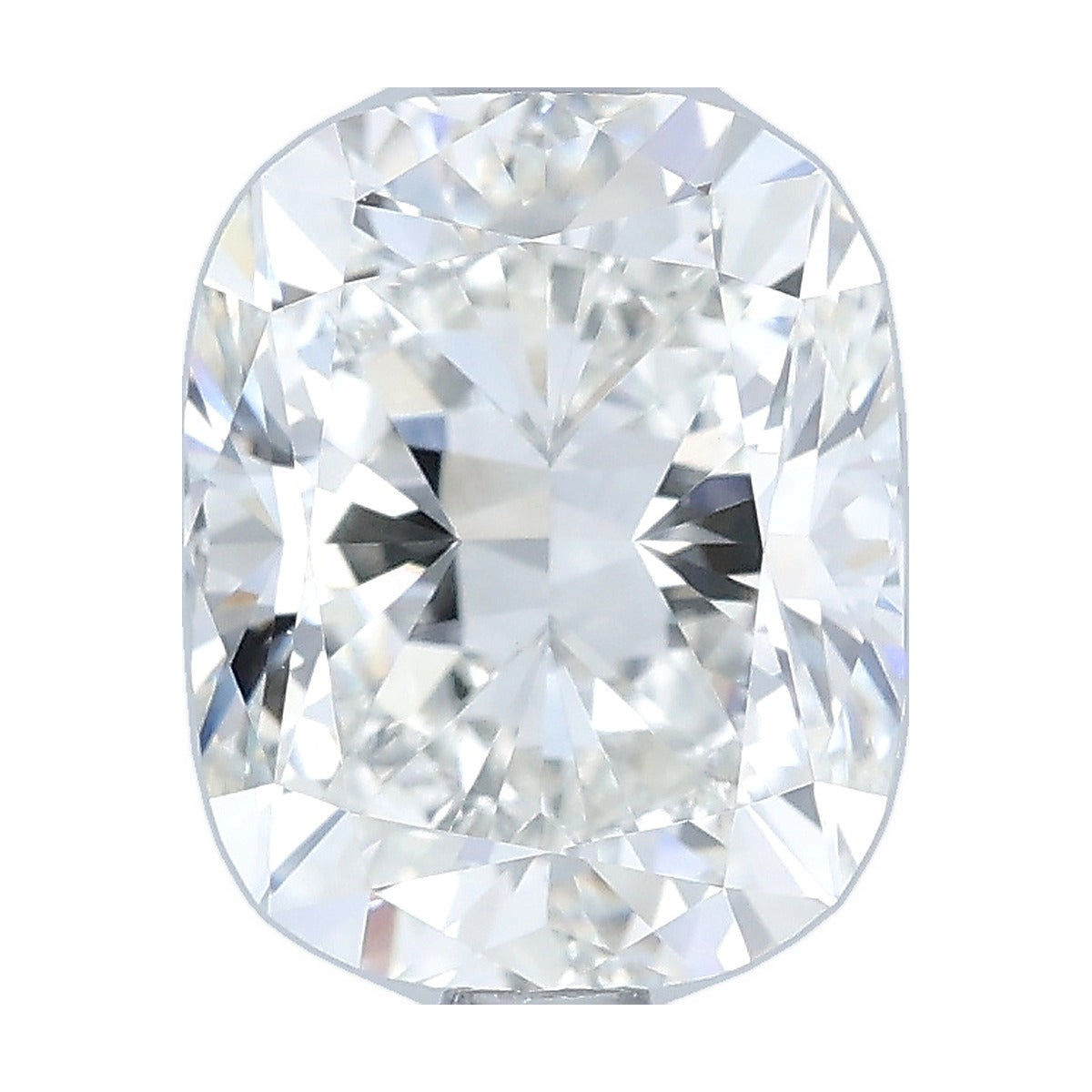 2.05 ct elongated cushion lab-grown diamond, F color, VVS2 clarity, IGI certified, still from its 360° video
