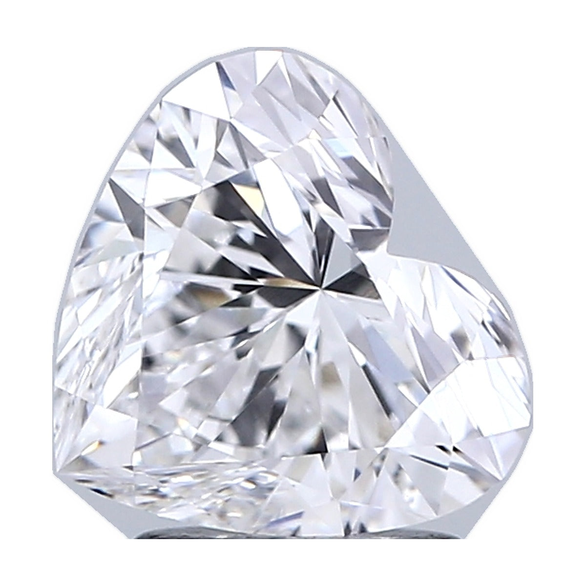 2.05 ct heart lab-grown diamond, D color, VVS1 clarity, IGI certified, still from its 360° video