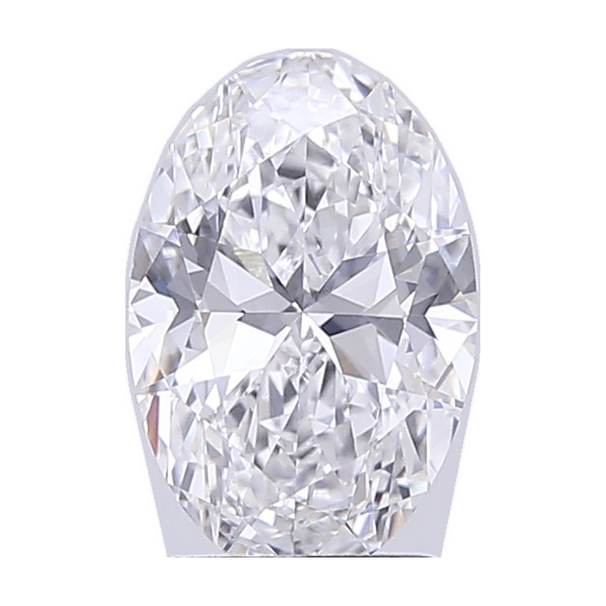 2.05 ct oval lab-grown diamond, D color, VVS2 clarity, IGI certified, still from its 360° video