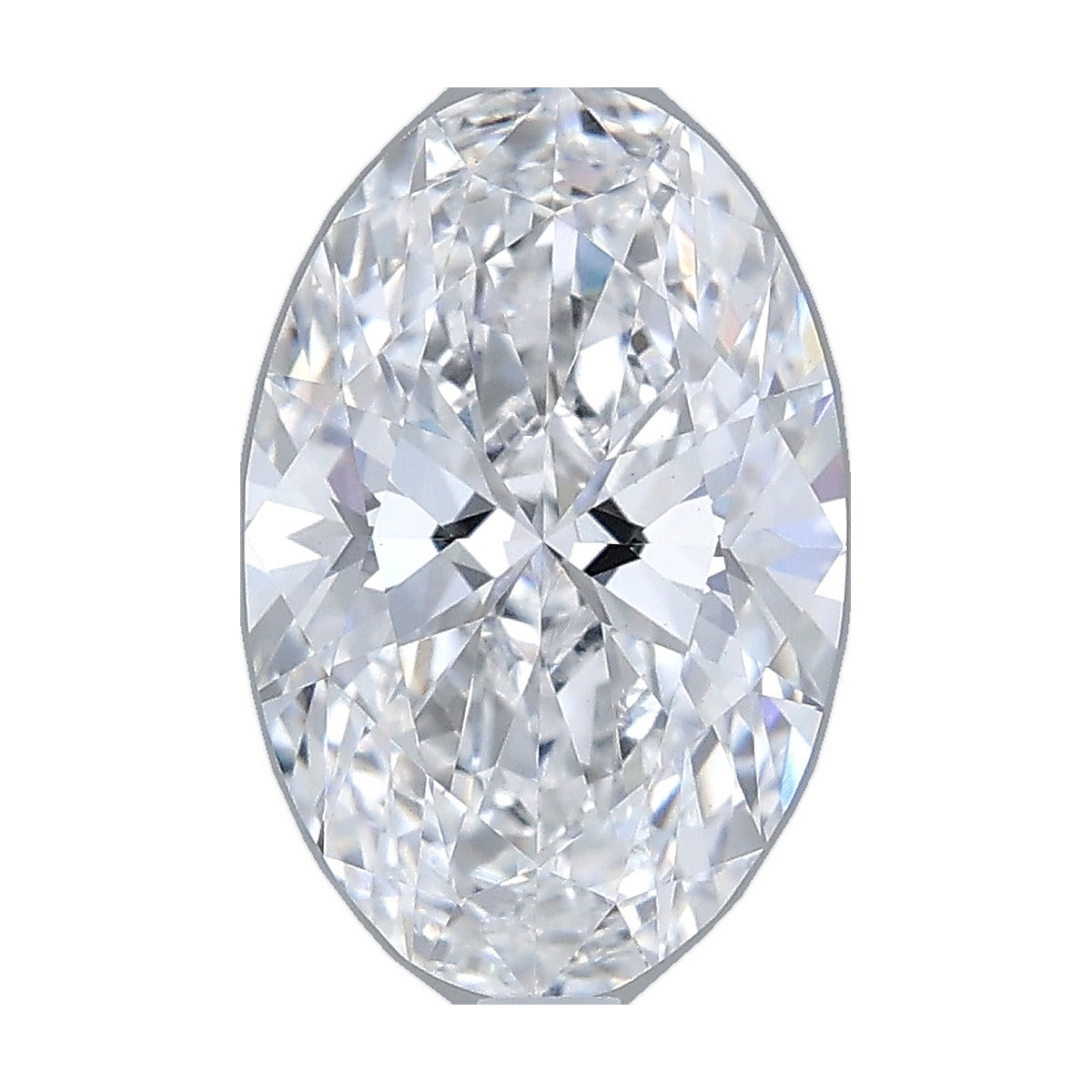 2.05 ct oval lab-grown diamond, D color, VVS2 clarity, IGI certified, still from its 360° video
