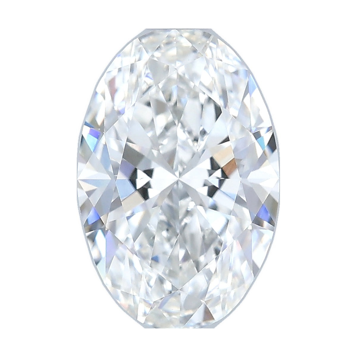 2.05 ct oval lab-grown diamond, F color, VVS2 clarity, IGI certified, still from its 360° video