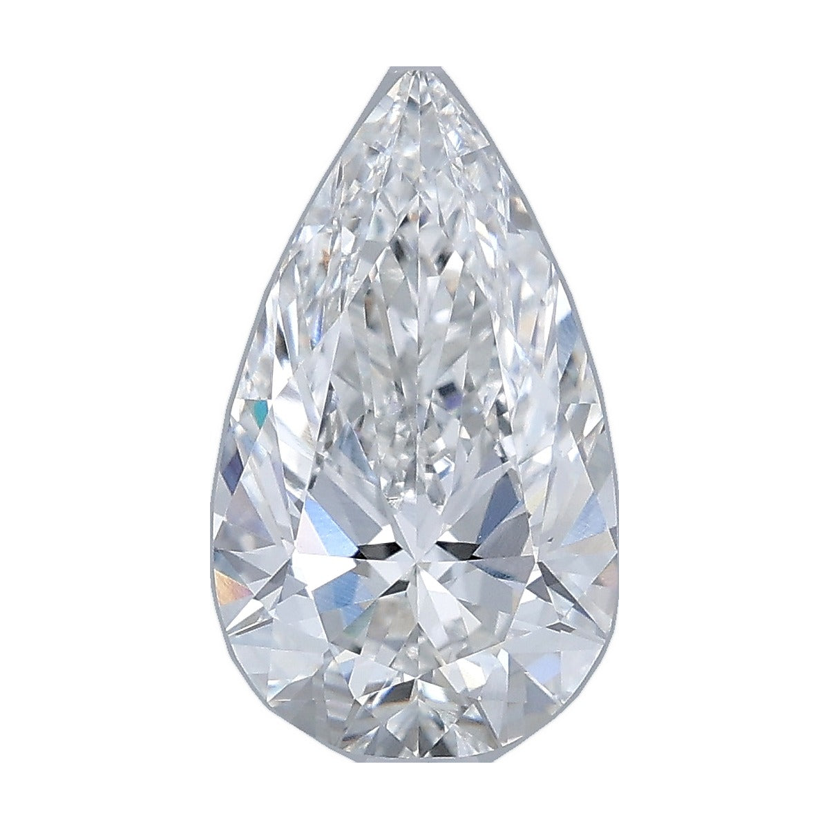 2.05 ct pear lab-grown diamond, E color, VVS2 clarity, IGI certified, still from its 360° video