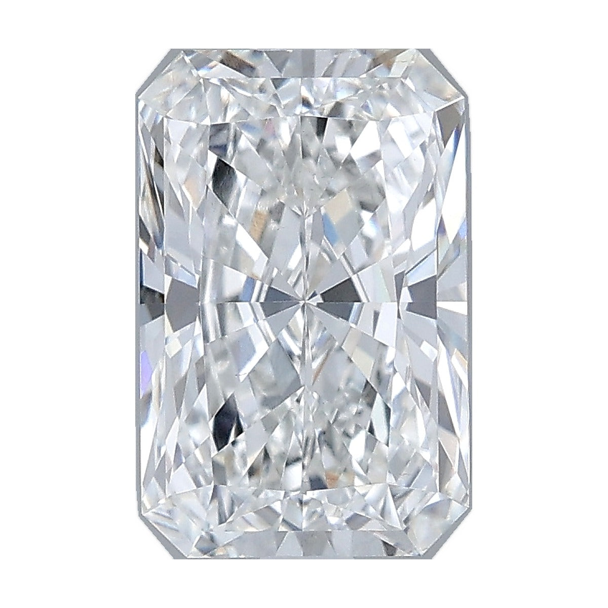 2.05 ct radiant lab-grown diamond, F color, VS1 clarity, IGI certified, still from its 360° video