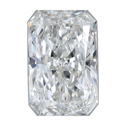 2.05 ct radiant lab-grown diamond, G color, VVS2 clarity, IGI certified, still from its 360° video