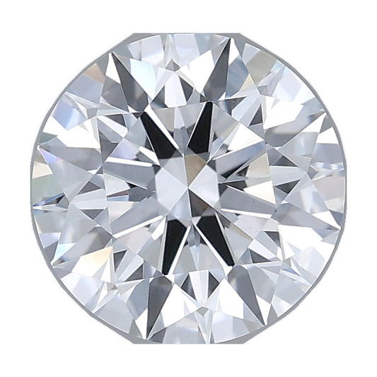 2.05 ct round lab-grown diamond, D color, VVS2 clarity, IGI certified, still from its 360° video