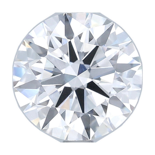 2.05 ct round lab-grown diamond, E color, VVS2 clarity, GIA certified, still from its 360° video