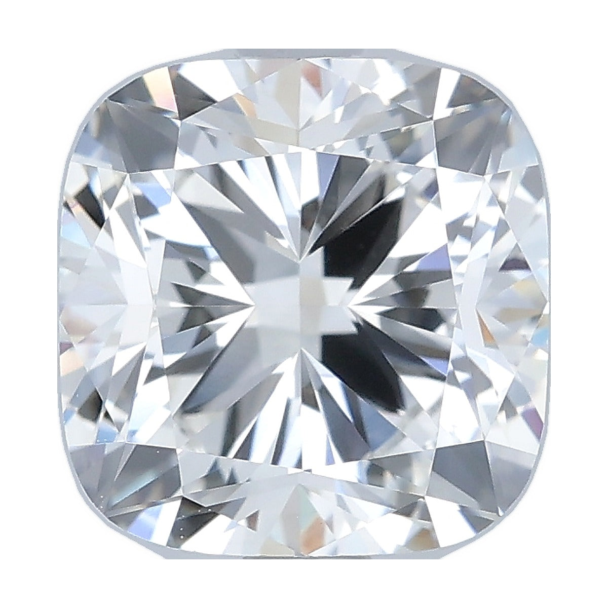2.06 ct cushion lab-grown diamond, F color, VVS2 clarity, IGI certified, still from its 360° video