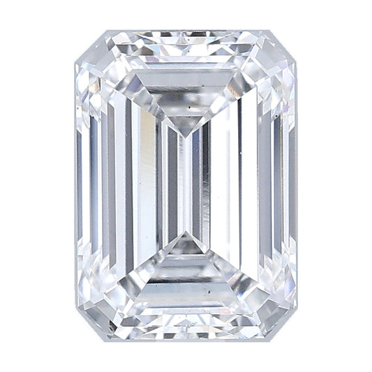 2.06 ct emerald lab-grown diamond, D color, VS2 clarity, IGI certified, still from its 360° video
