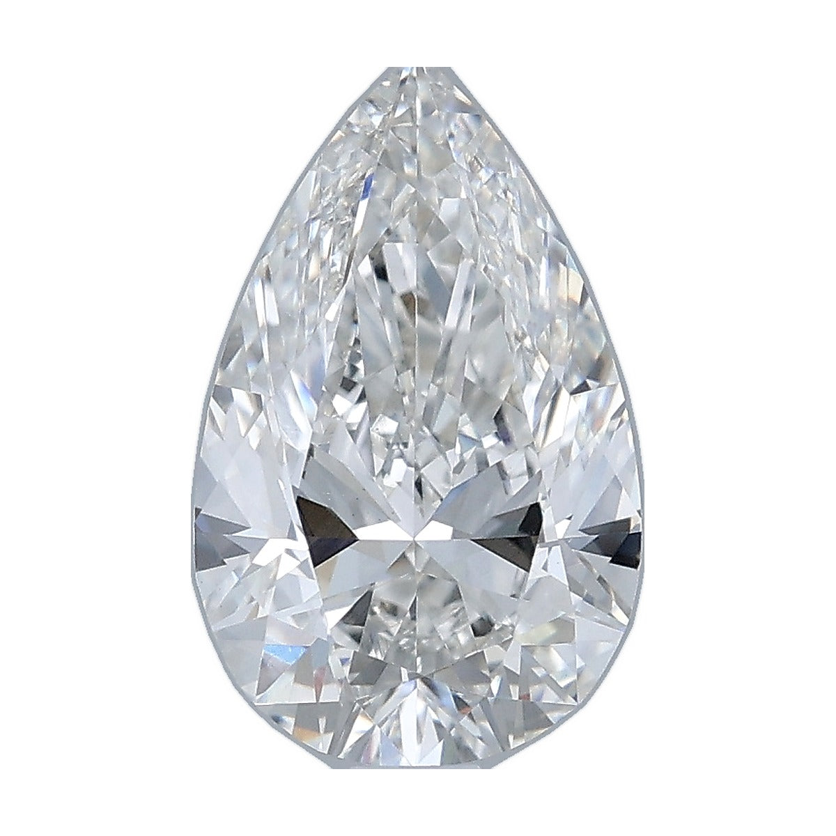 2.06 ct pear lab-grown diamond, F color, VS1 clarity, IGI certified, still from its 360° video