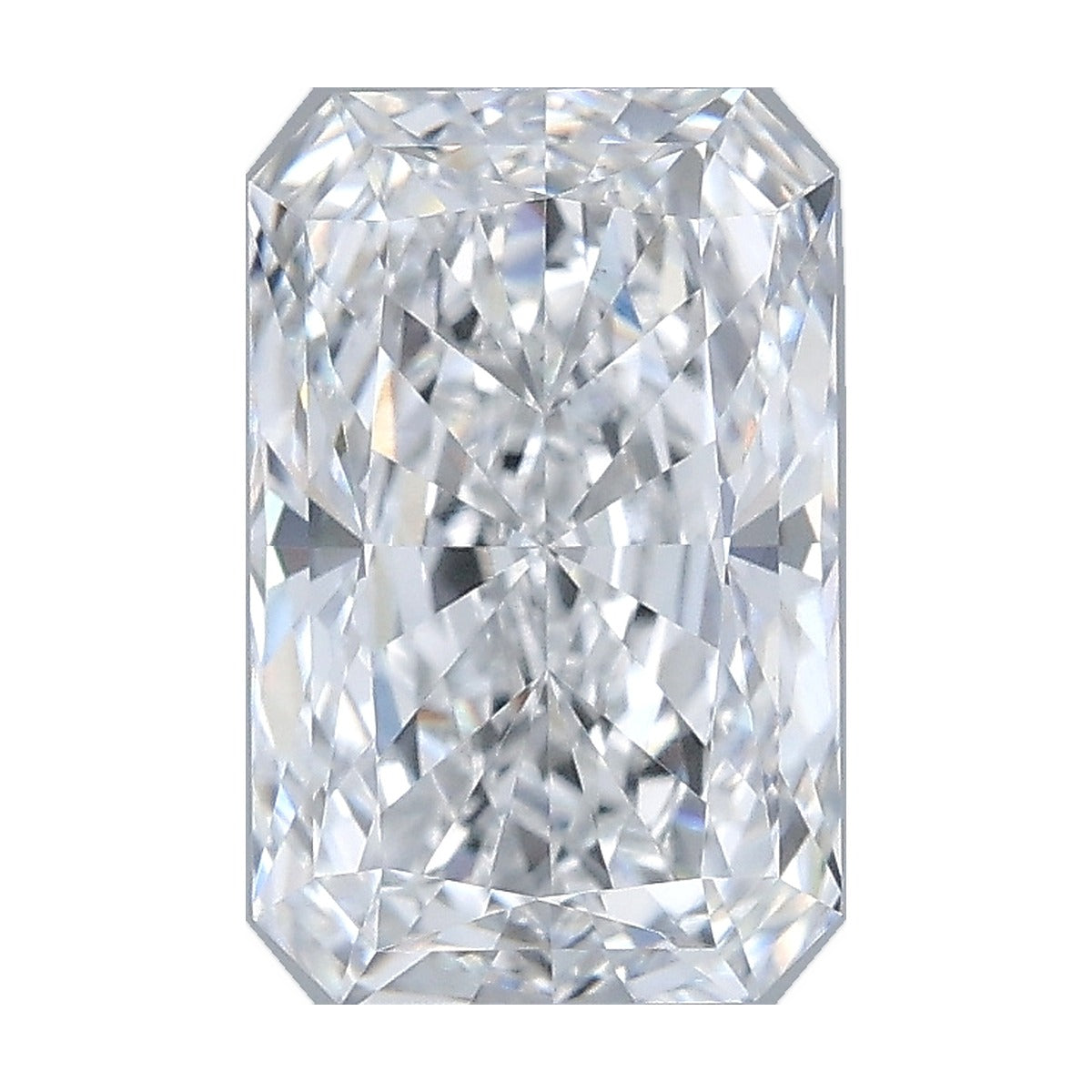 2.06 ct radiant lab-grown diamond, D color, VS1 clarity, IGI certified, still from its 360° video