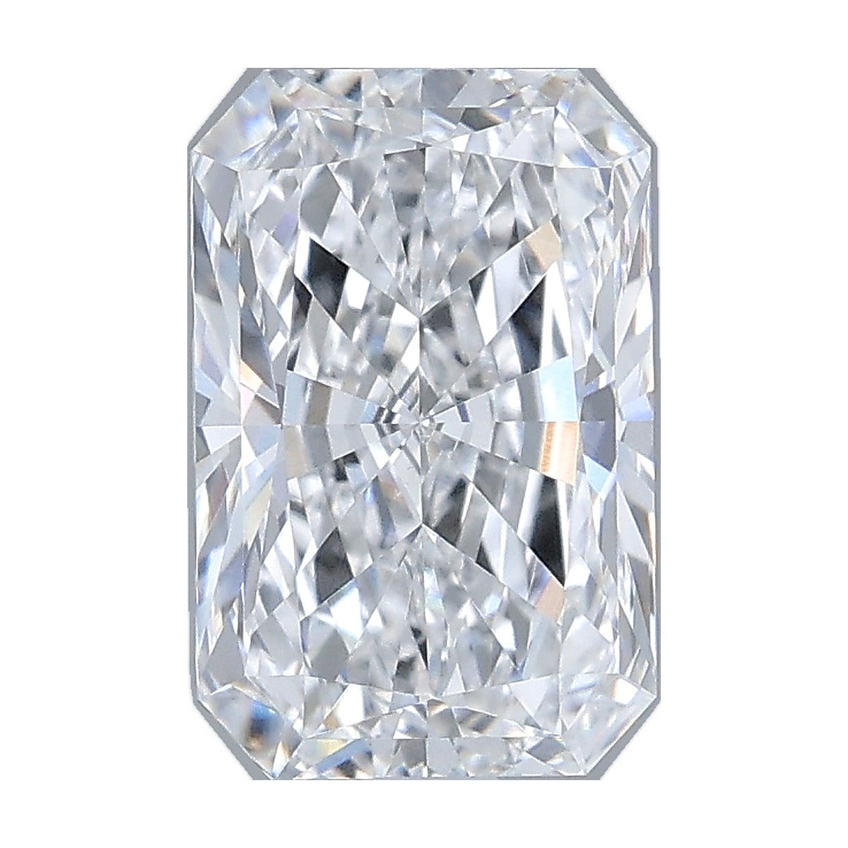 2.06 ct radiant lab-grown diamond, D color, VVS2 clarity, IGI certified, still from its 360° video