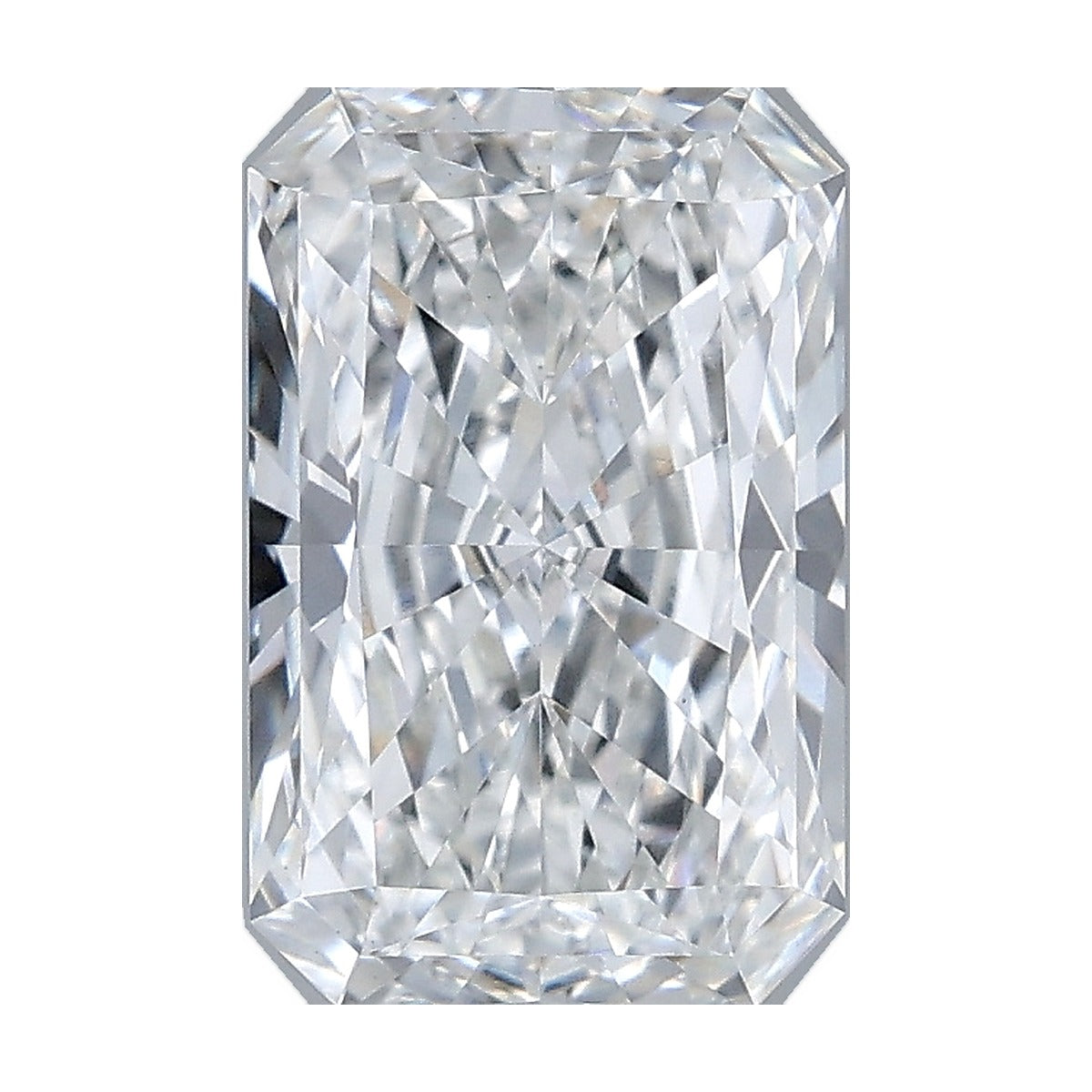 2.06 ct radiant lab-grown diamond, F color, VVS2 clarity, IGI certified, still from its 360° video