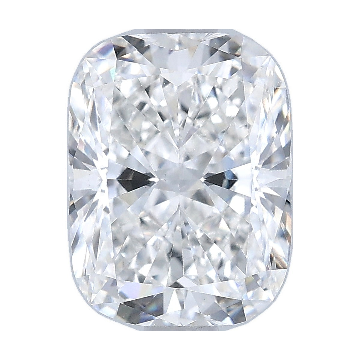 2.07 ct elongated cushion lab-grown diamond, E color, VS1 clarity, IGI certified, still from its 360° video