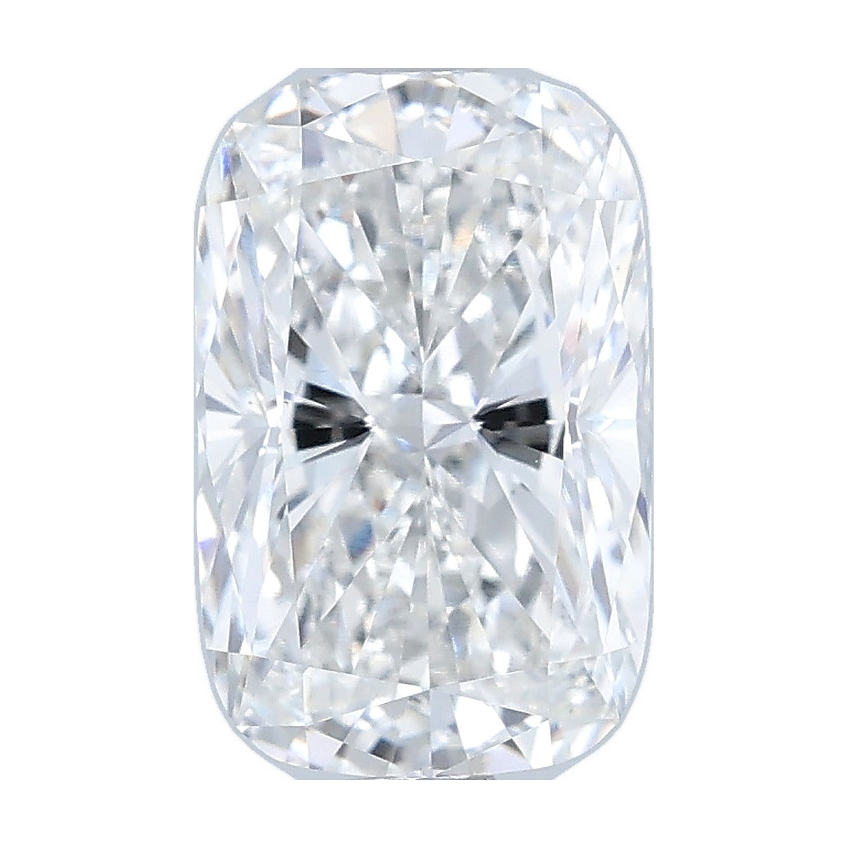 2.07 ct elongated cushion lab-grown diamond, E color, VS1 clarity, IGI certified, still from its 360° video