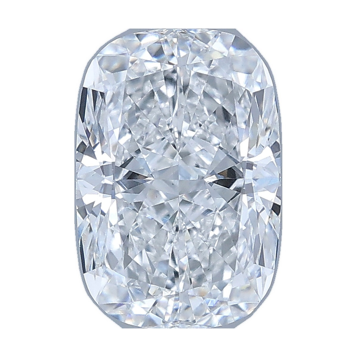 2.07 ct elongated cushion lab-grown diamond, E color, VS1 clarity, IGI certified, still from its 360° video