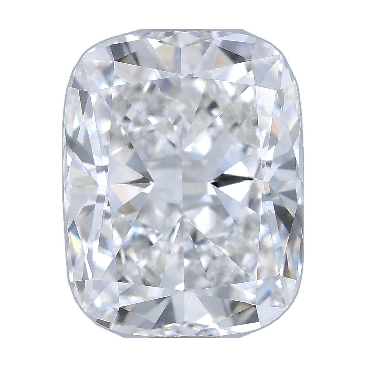 2.07 ct elongated cushion lab-grown diamond, E color, VVS2 clarity, IGI certified, still from its 360° video