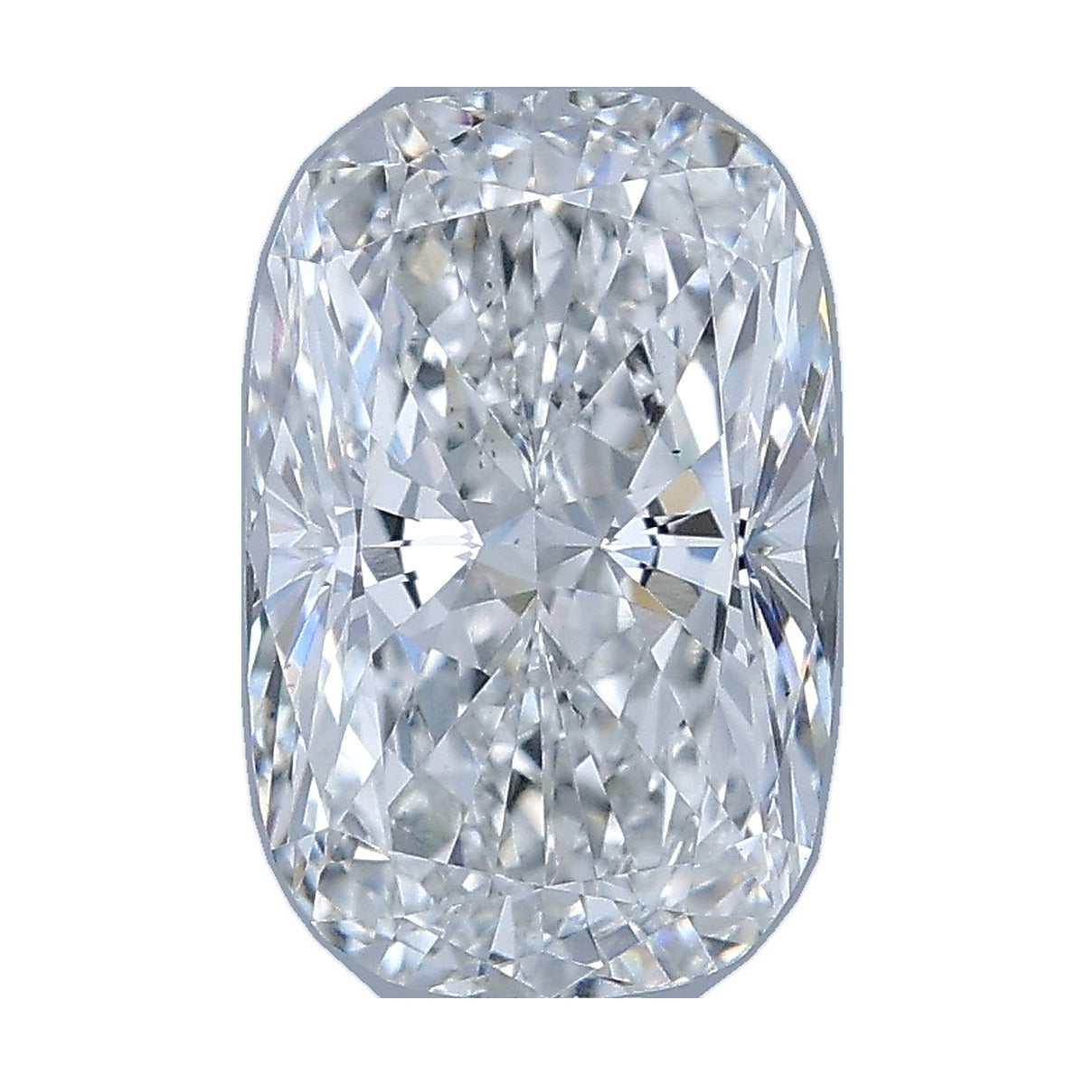 2.07 ct elongated cushion lab-grown diamond, F color, VS1 clarity, IGI certified, still from its 360° video