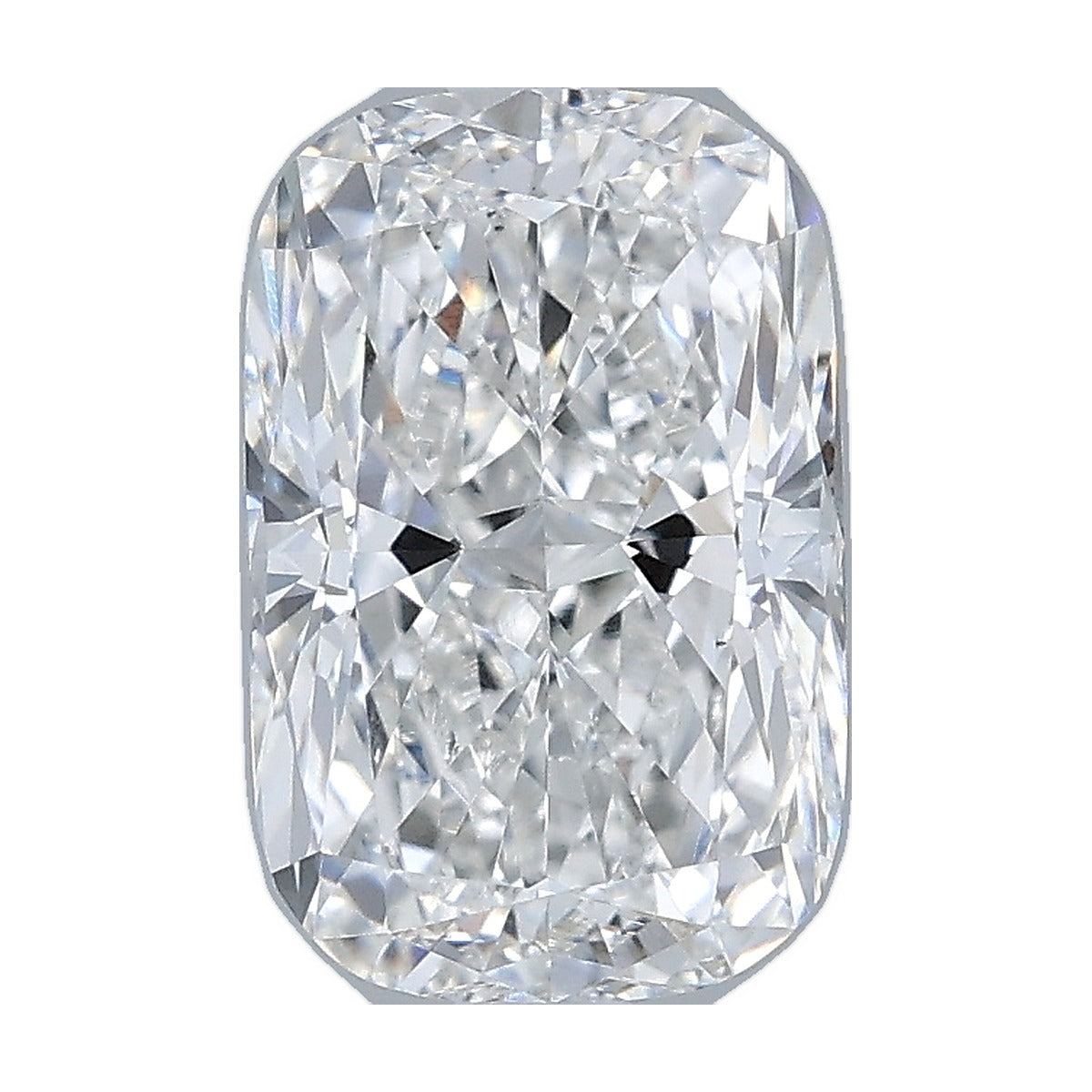 2.07 ct elongated cushion lab-grown diamond, F color, VS1 clarity, IGI certified, still from its 360° video