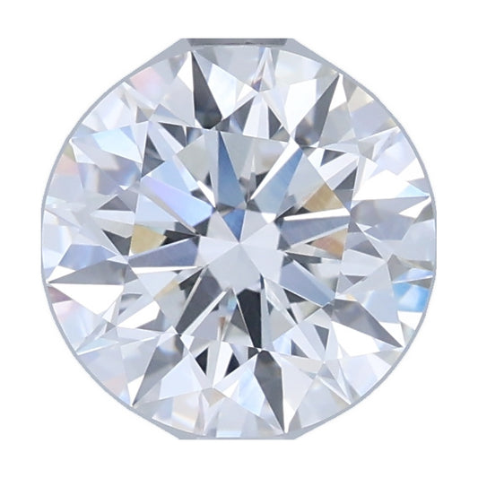2.07 ct round lab-grown diamond, F color, VVS2 clarity, GIA certified, still from its 360° video