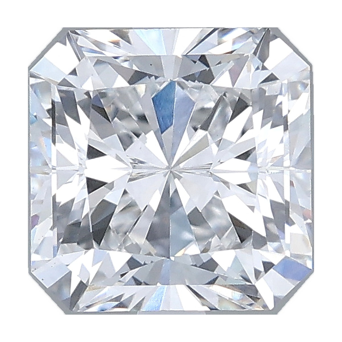 2.07 ct square radiant lab-grown diamond, D color, VS1 clarity, IGI certified, still from its 360° video