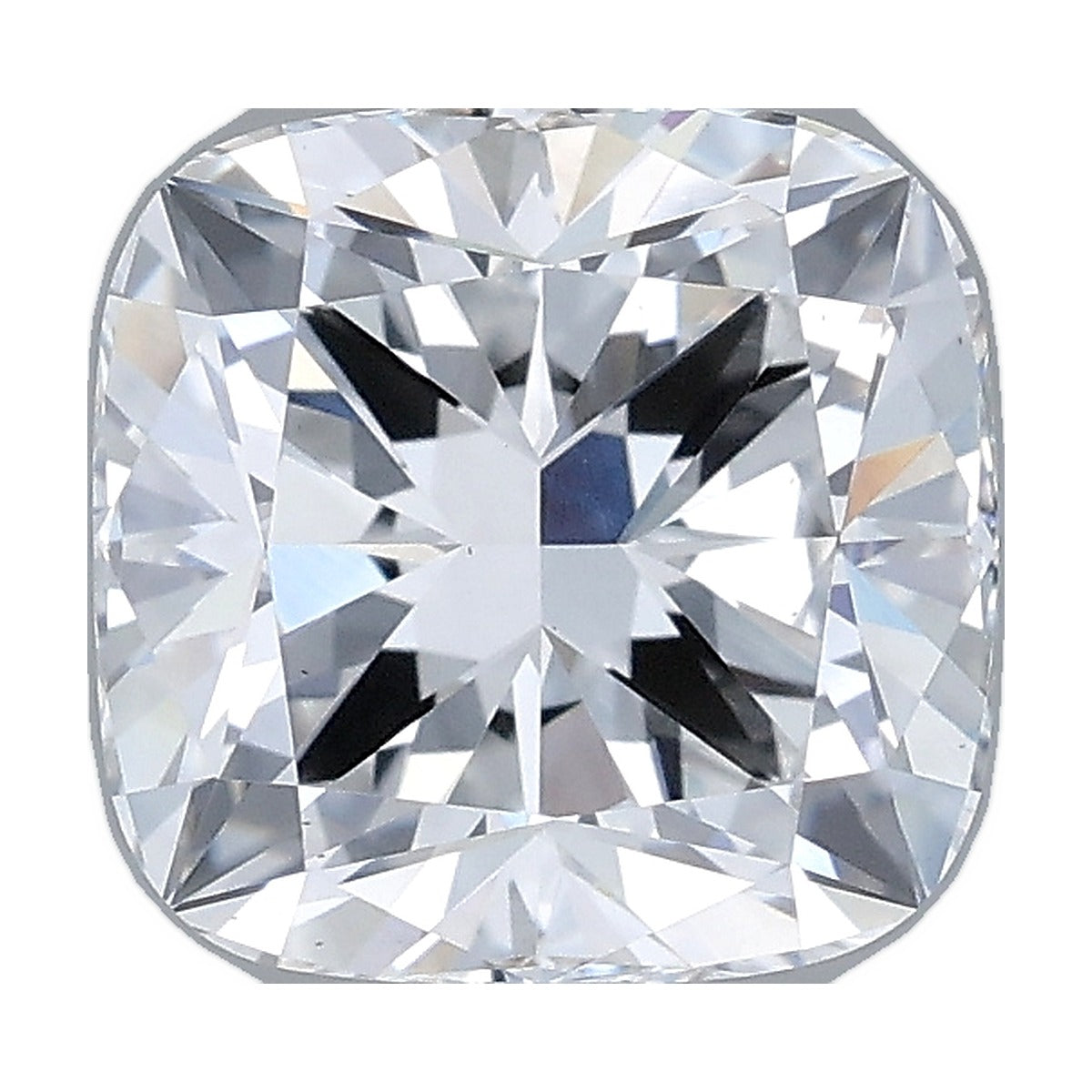 2.08 ct cushion lab-grown diamond, D color, VS1 clarity, IGI certified, still from its 360° video
