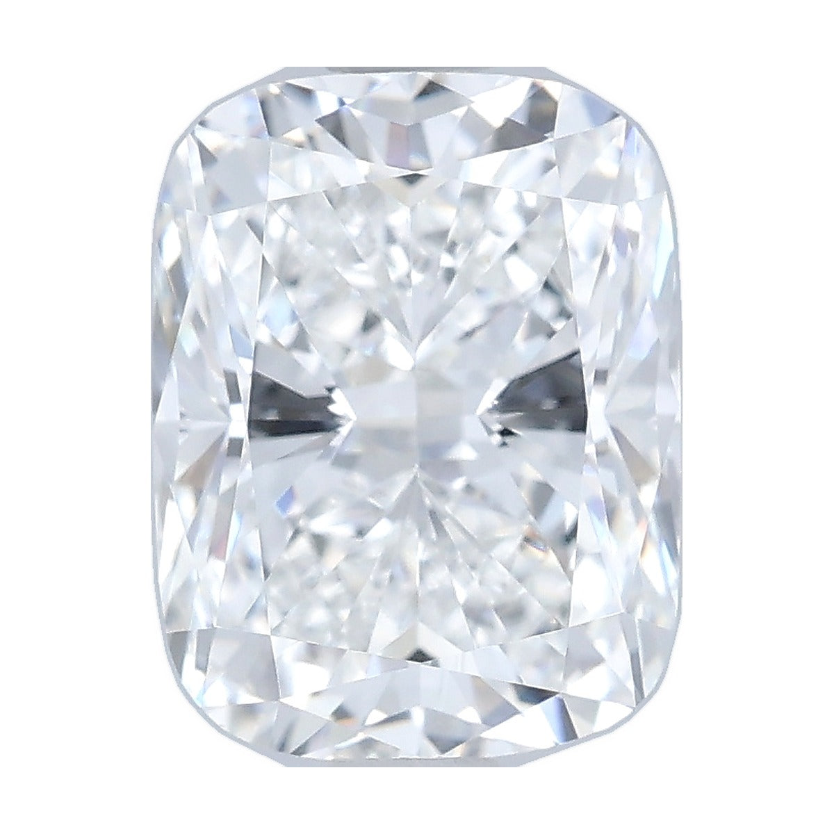 2.08 ct elongated cushion lab-grown diamond, E color, VVS2 clarity, IGI certified, still from its 360° video