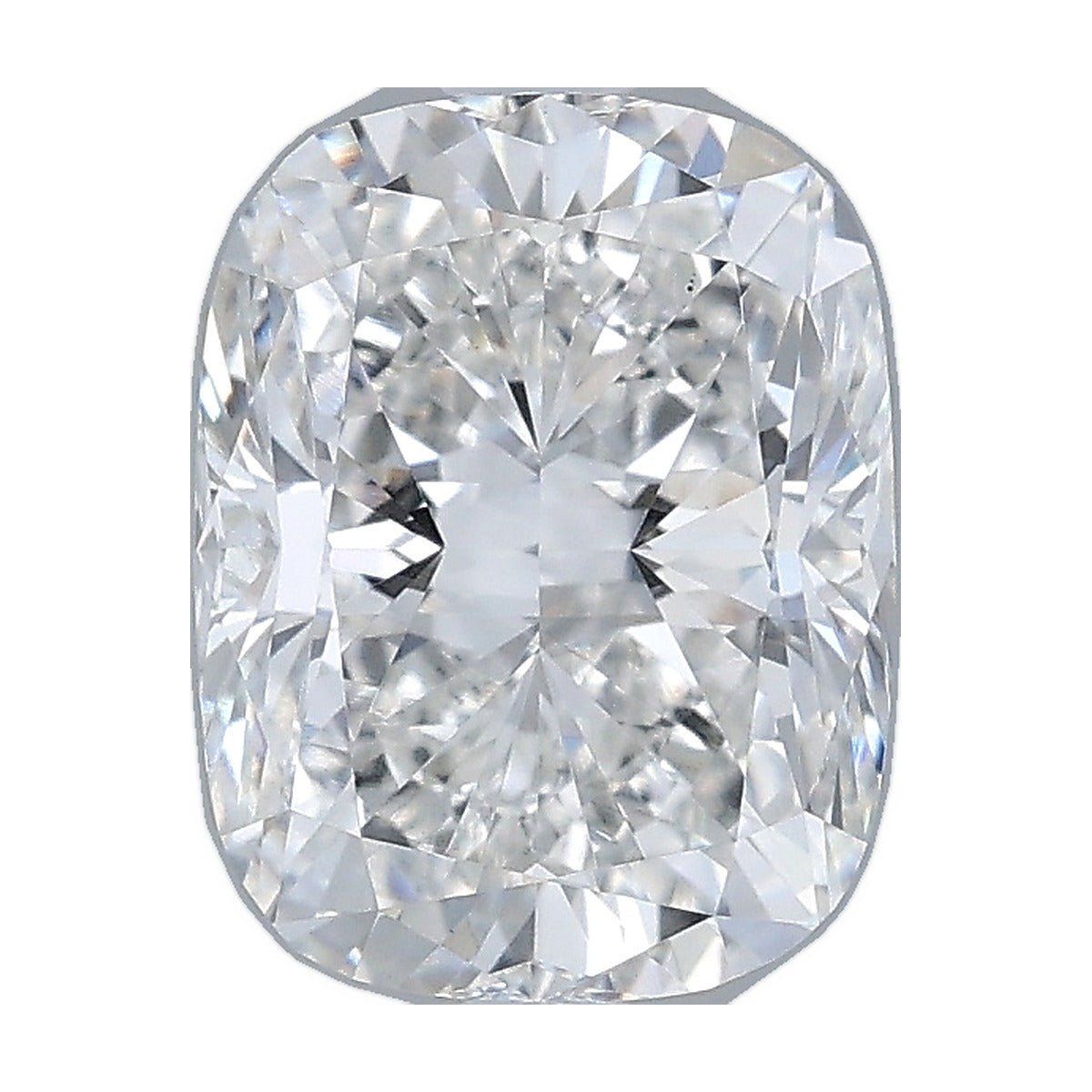 2.08 ct elongated cushion lab-grown diamond, F color, VS1 clarity, IGI certified, still from its 360° video