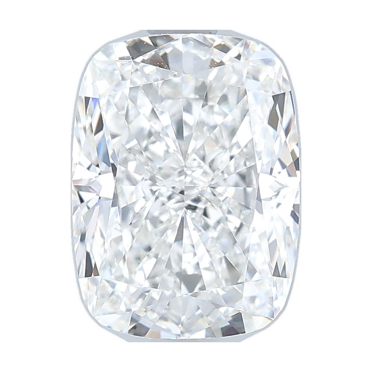 2.08 ct elongated cushion lab-grown diamond, F color, VVS1 clarity, IGI certified, still from its 360° video