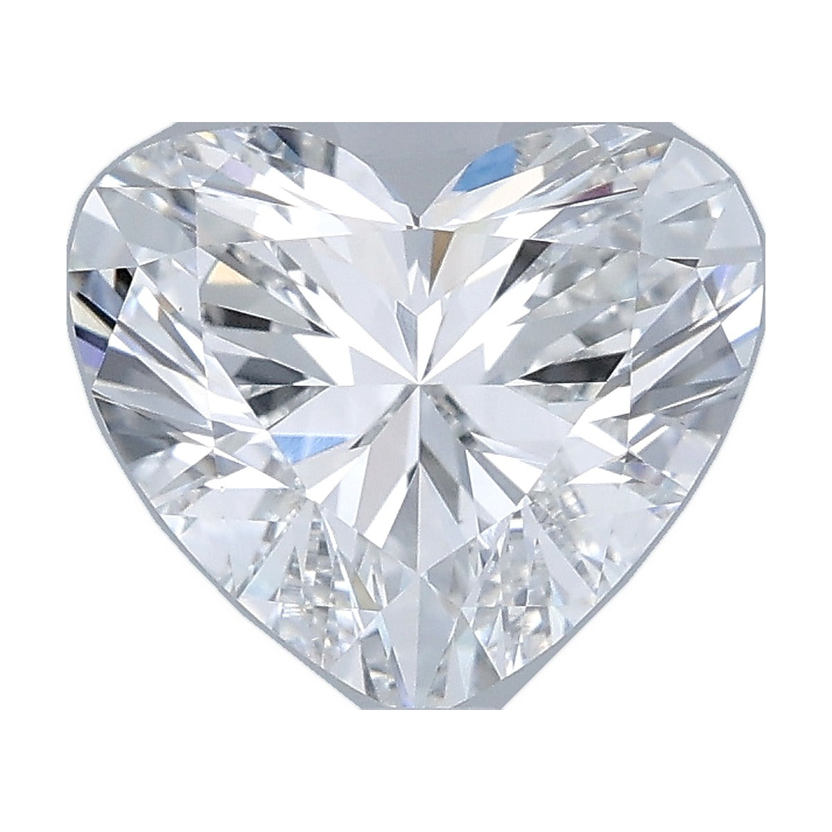 2.08 ct heart lab-grown diamond, E color, VVS2 clarity, IGI certified, still from its 360° video
