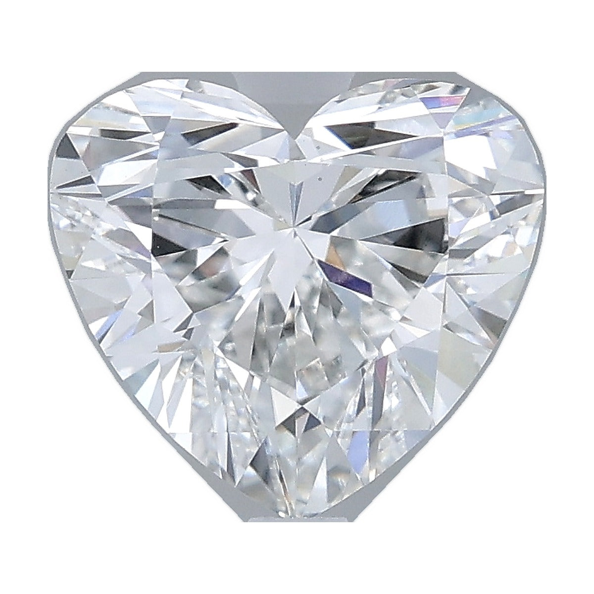 2.08 ct heart lab-grown diamond, F color, VS1 clarity, IGI certified, still from its 360° video