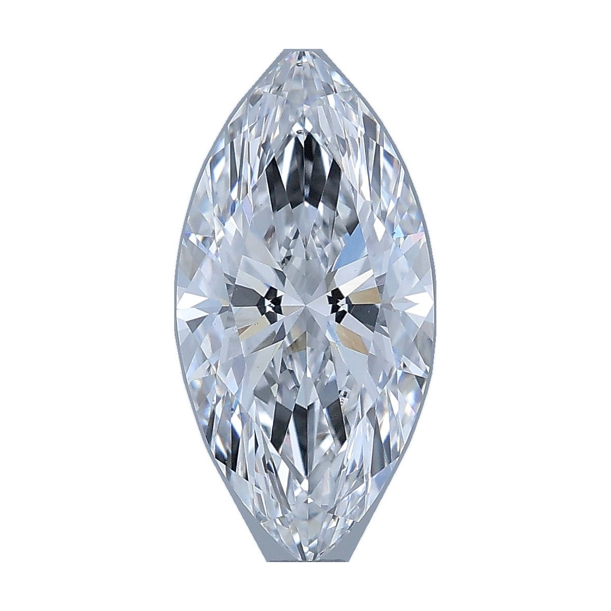 2.08 ct marquise lab-grown diamond, D color, VS1 clarity, IGI certified, still from its 360° video