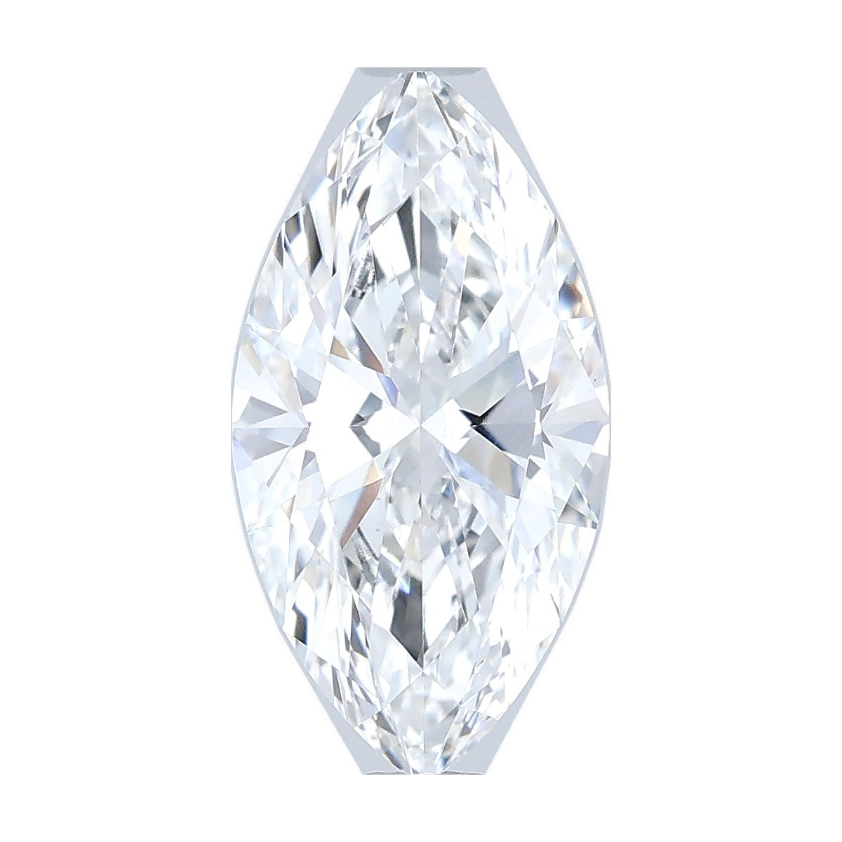 2.08 ct marquise lab-grown diamond, D color, VVS2 clarity, IGI certified, still from its 360° video