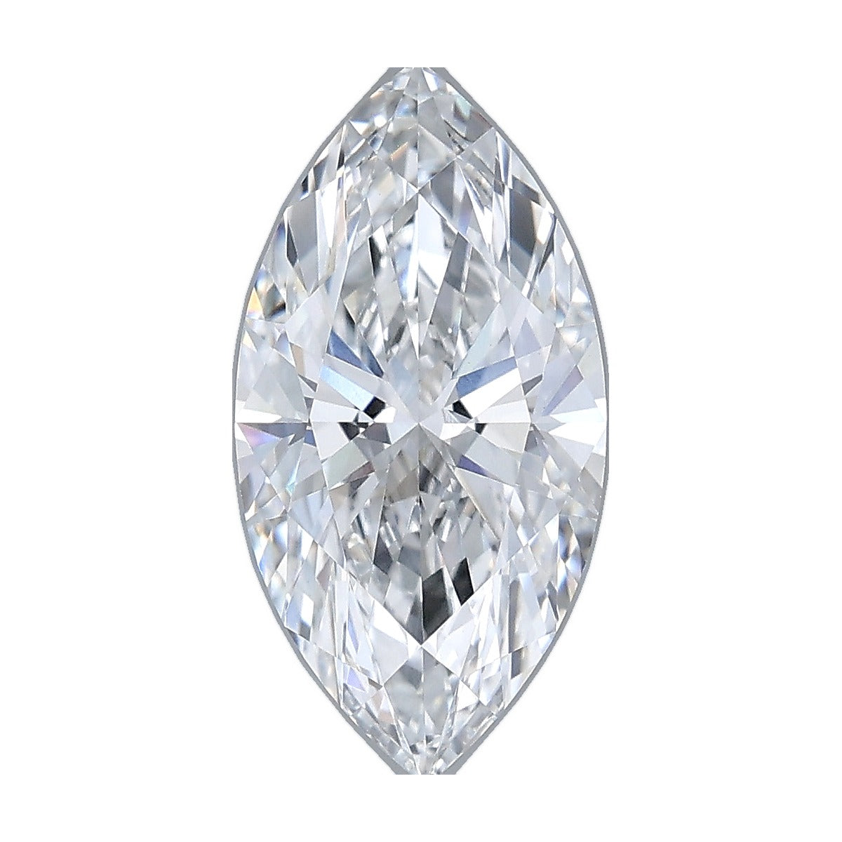 2.08 ct marquise lab-grown diamond, D color, VVS2 clarity, IGI certified, still from its 360° video