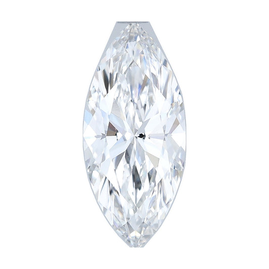 2.08 ct marquise lab-grown diamond, E color, VS1 clarity, IGI certified, still from its 360° video