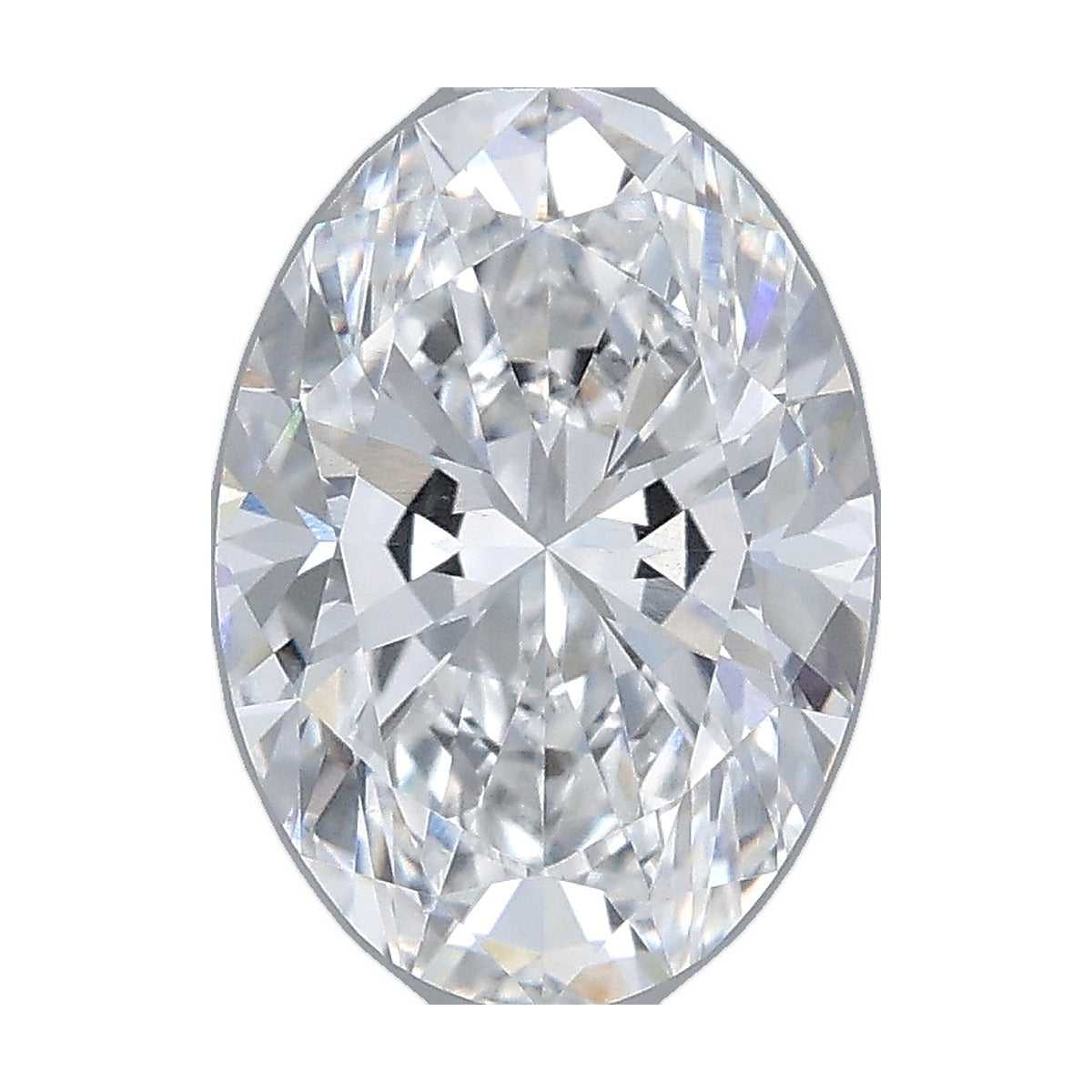 2.08 ct oval lab-grown diamond, E color, VS1 clarity, IGI certified, still from its 360° video
