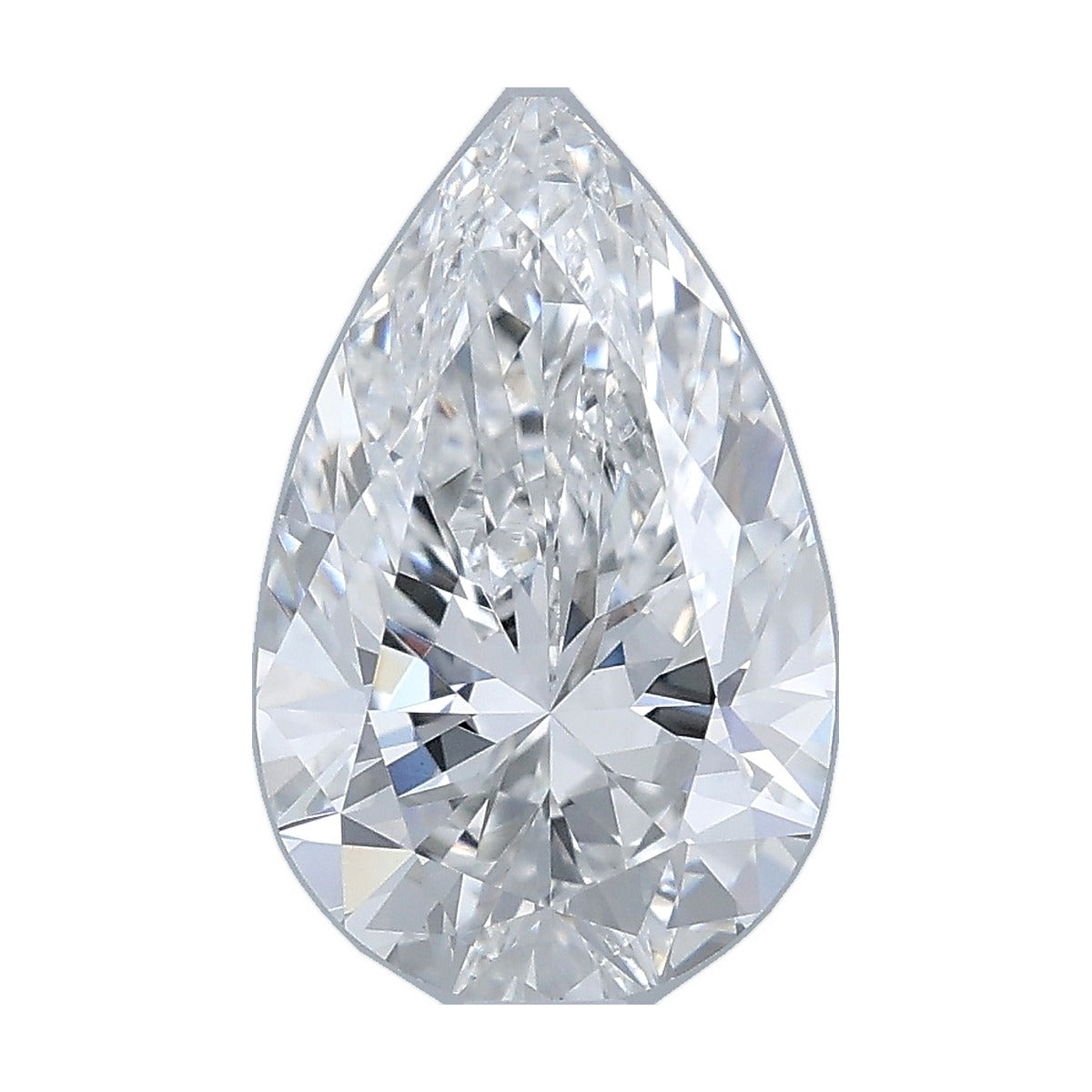 2.08 ct pear lab-grown diamond, E color, VVS2 clarity, IGI certified, still from its 360° video